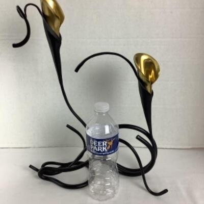 N - 180  Jack Brubaker Calla Lily Sculptures, both Stamped 