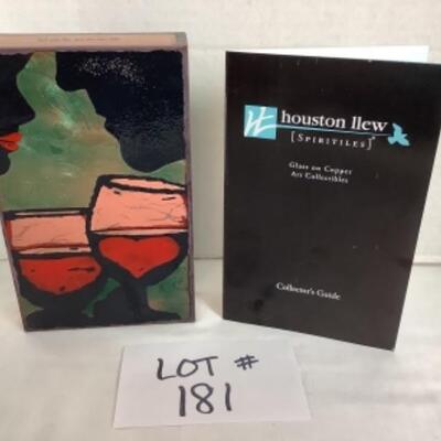 N - 181  Houston Llew Signed Spiritile, Glass on Cooper Collectables 