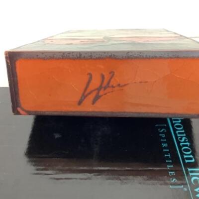N - 181  Houston Llew Signed Spiritile, Glass on Cooper Collectables 