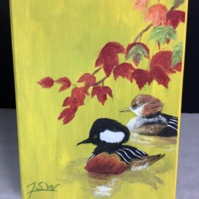 N - 190. Oil on Wood Original Painting Signed by Artist