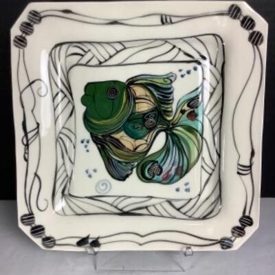 N - 191. Signed Plate by The Spirited Hand 