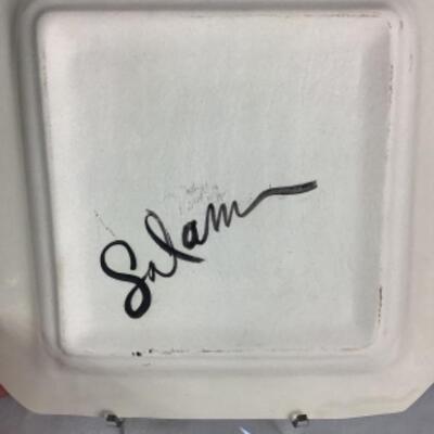 N - 191. Signed Plate by The Spirited Hand 