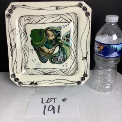 N - 191. Signed Plate by The Spirited Hand 