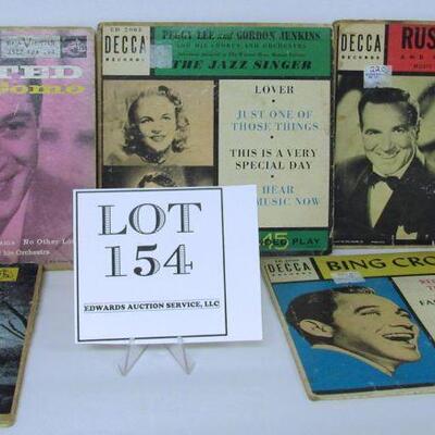 Vintage Records 45s With Multiple Songs 