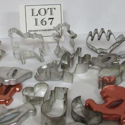 Large Lot of Metal Cookie Cutters