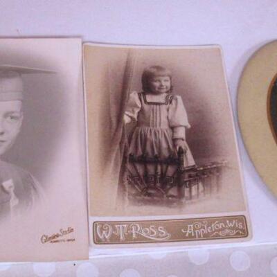 Lot of Antique Piotos, 2 Framed