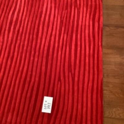 K - 197 The Rug Market Wavy Red Rug