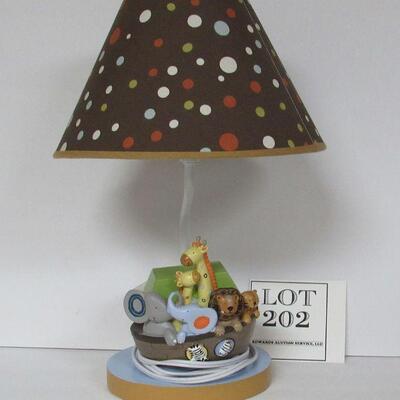 Adorable Kid's Noah's Ark Lamp
