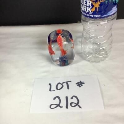 N - 212  Artisan Crafted Hand Blown Glass Paper Weight 