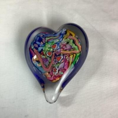 N - 214 Artisan Signed - Doug Sweet - Hand Blown Glass Paper Weight 