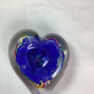 N - 214 Artisan Signed - Doug Sweet - Hand Blown Glass Paper Weight 