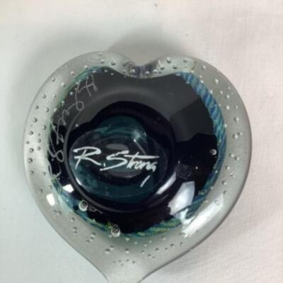 N - 216 Artisan Signed - Randy Strong - Hand Blown Paper Weight 