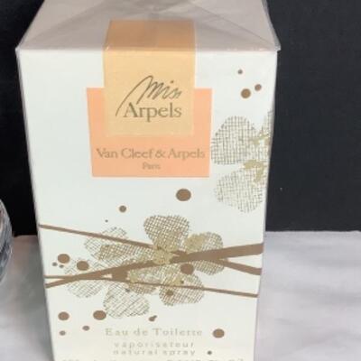 N - 217  Beautiful Crystal Perfume Bottle & Miss Arpels Eau de Toilette 