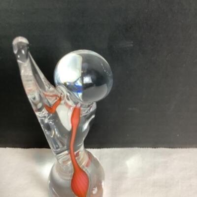 N - 220 ATTITUDE Hand Blown Glass Figure by Schmidt Rhea Studio