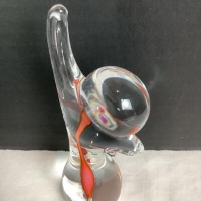 N - 220 ATTITUDE Hand Blown Glass Figure by Schmidt Rhea Studio