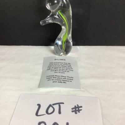 N - 221 BALANCE Hand Blown Glass Figure by Schmidt Rhea Studio 
