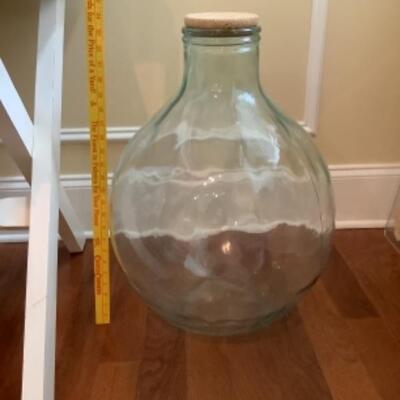 N - 226  Oversized Glass Jar with Cork Stopper 