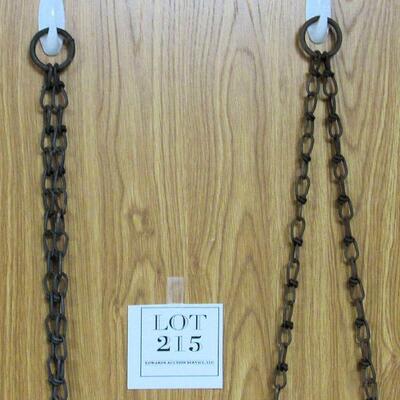 Vintage Child's Metal Rings and Bar for Swing Set With Chains