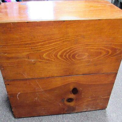 Adorable Small Child's Open Dresser With Bar for Hanging Clothes and Open Drawers