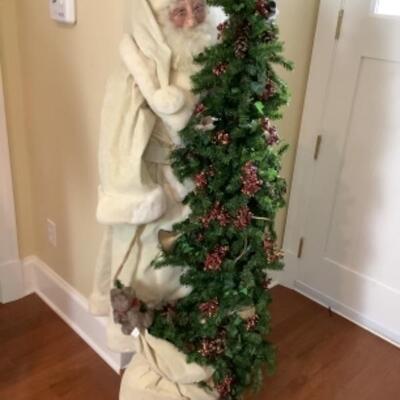 N - 236 Beautiful Signed and Numbered 5â€™ Santa from Frontgate