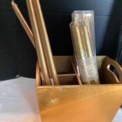 Q239 Black and Gold Lacquered Tray , Stainless Flatware Lot 
