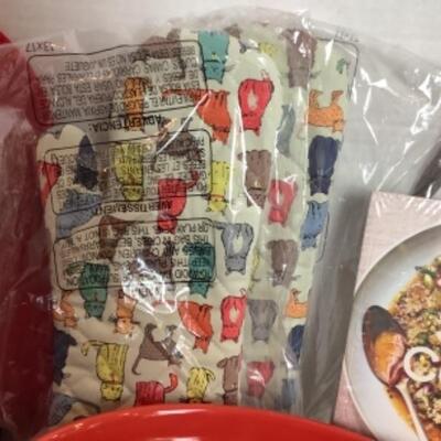 Q244 Lot of Red Kitchen Essentials Lot 