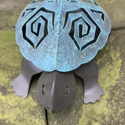 O - 278 Flamingo , Turtle Metal Yard Decor 