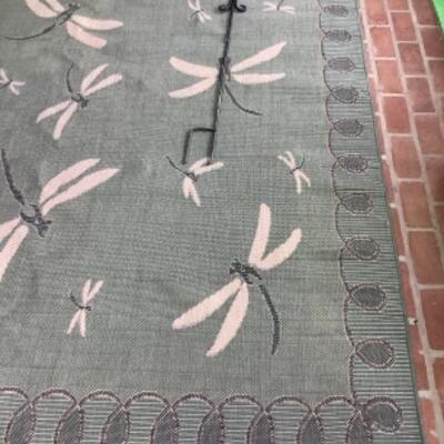 O - 279   Liora MannÃ© Dragonfly. Rug & Dragonfly Yard Art  