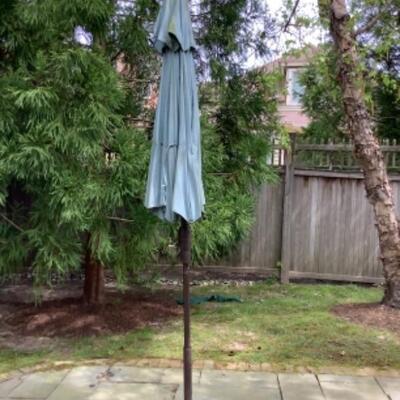 O - 283  Patio Umbrella & Stand 