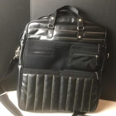 P376 Set of 4pc Travel Laptop Leather Totes/ Covers