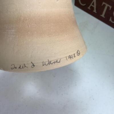 O - 286  Fun Cat Lot  Artisan Signed Items 