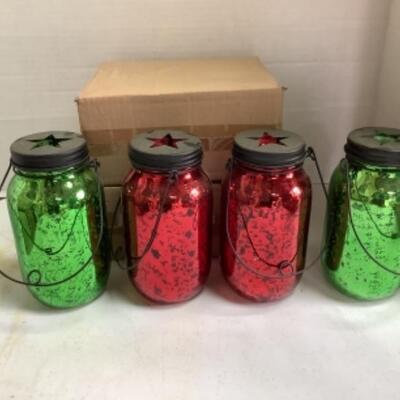 O - 290 Four Decorative Tea-light Lanterns
