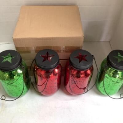 O - 290 Four Decorative Tea-light Lanterns