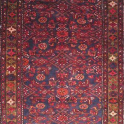 Persian hamedan Vintage Rug 9'5"x4'4" Retail $4252.5