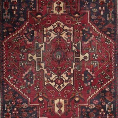 Persian hamedan Vintage Rug 5'9"x4'4" Retail $2593.5