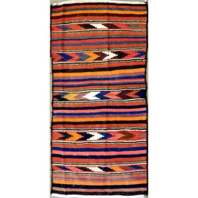 Persian Vintage Seneh Kilim 6'8"x6'4" Retail $3267