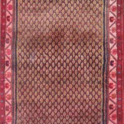 Persian hamedan Vintage Rug 9'2"x3'4" Retail $3216