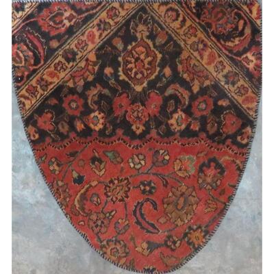Persian mashhad Vintage Rug 3'5"x3'3" Retail $1141.5