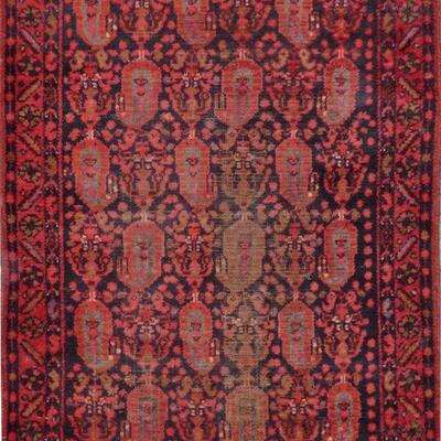 Persian hamedan Vintage Rug 4'5"x3'8" Retail $1659