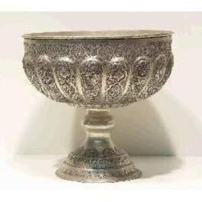 Fine Art Handmade Persian Engraved Copper 16"x7" Retail $12101.04