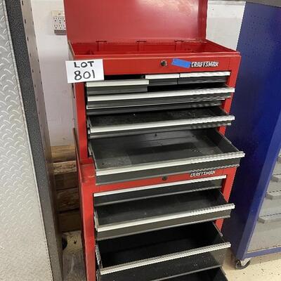 801-Craftsman multilevel steel tool cabinet.. 