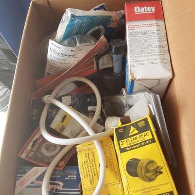 LOT 87 -Clean seal pneumatic plug, utility sprayer, sink sprayer, joint nuts, etc.