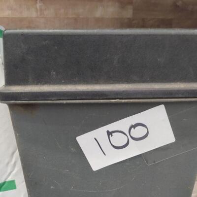 lot 100 -Tool box of assorted wrenches, sockets, etc.
