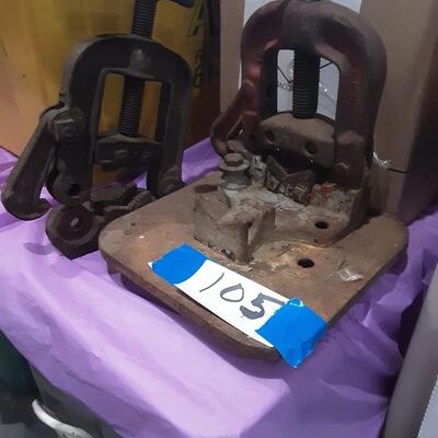 lot 105 - Bumper mount vices(2)