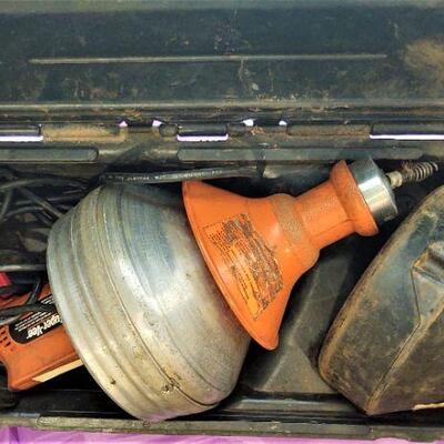 lot 108 - Super-Vee Drain/Sewer Cleaning Machine W/ 25' x 3/8" Cable