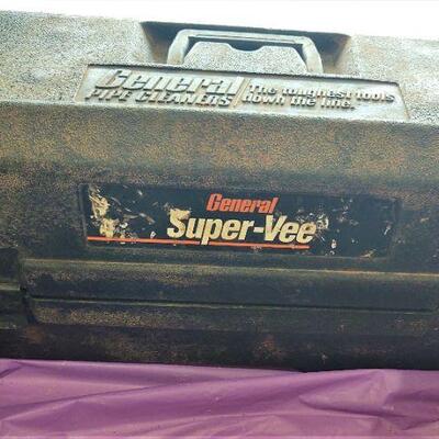 lot 108 - Super-Vee Drain/Sewer Cleaning Machine W/ 25' x 3/8" Cable