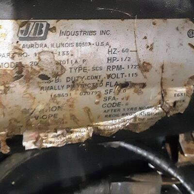 lot 147 -- JB Industries 1/2hp 2stage pump