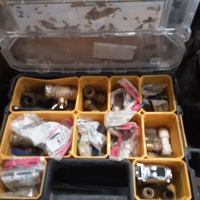 lot 148 - Organizer boxes(3) and contents