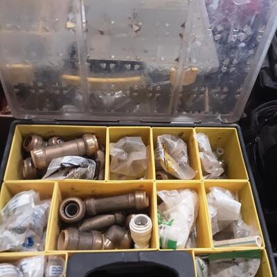 lot 148 - Organizer boxes(3) and contents