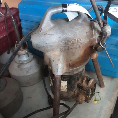 lot 153 - Ridgid Kolman cleaning machine, etc
